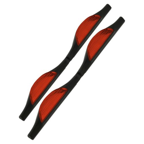 Compass ajtóélvédő fényvisszaverő betéttel (piros) - 2db