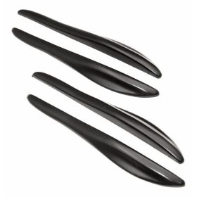 Ajtóélvédő - fekete - 19cm - 4darabos