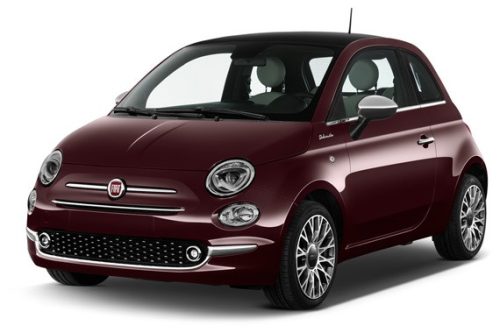 FIAT 500 Hybrid 2020-> küszöbvédő "Lines" (2db) - szatén ezüst - Avisa