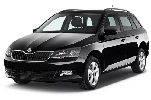 SKODA FABIA III combi 2014-2018, FL2018-> küszöbvédő "Exclusive" (4db) - szatén ezüst - Avisa