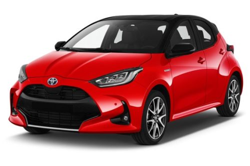 TOYOTA YARIS IV hatchback 5D/ Hybrid 2020-> küszöbvédő blue '' HYBRID ''(4db) - fényes fekete - Avisa