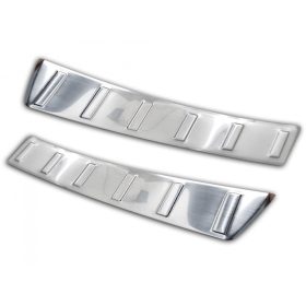   VOLVO XC40 2017-> hátsó lökhárítóvédő (2db) - szatén ezüst - Avisa