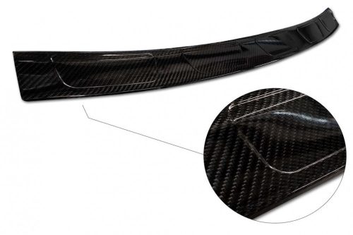 FIAT 500 hatchback 3D FL2015-> hátsó lökhárítóvédő - fekete/carbon - Avisa