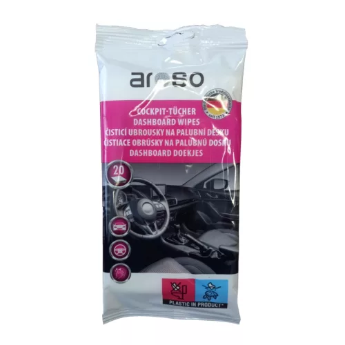 Aroso nedves törlőkendők műszerfal tisztításához (20 db)