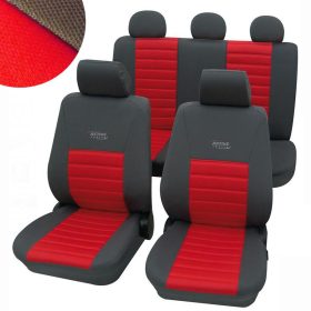   11 részes univerzális üléshuzat szett Active Sports - piros