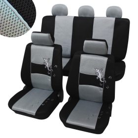 11 részes univerzális üléshuzat szett Gecko - szürke