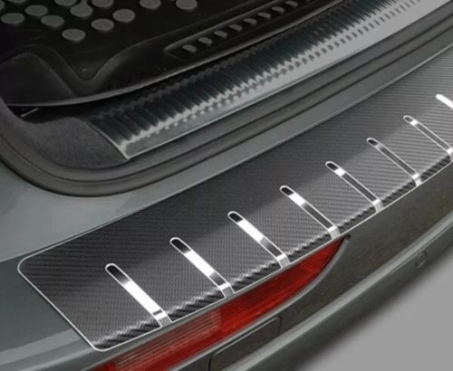 Audi A4 (B8) KOMBI 2008-2012 profilozott hátsó lökhárítóvédő (acél + carbon) - Alu-Frost