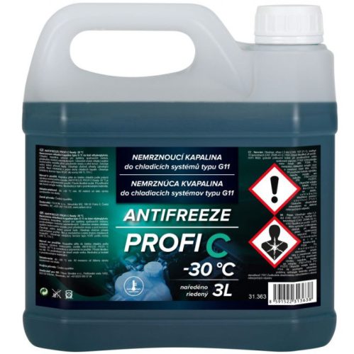 VELVANA -30°C hűtőfolyadék - 3liter, G11, zöld