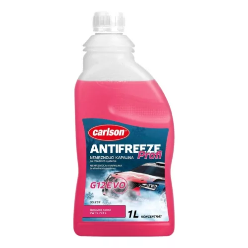 Carlson Hűtőfolyadék - 1 liter, –30°C (rózsaszín, G12 Evo, koncentrátum).