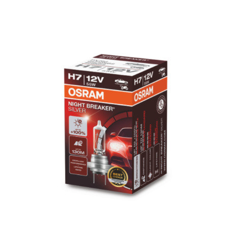 Osram Night Breaker Silver H7, 12V, 55W, PX26d halogén autóizzó